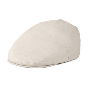 Botvela Men's Breathable Linen Ivy Flat Summer Newsboy Hat | Botvela Men Linen Flat Summer Ivy Newsboy Hat for Hot D