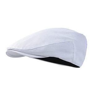 STARANCE Men's Cotton Ivy Gatsby Newsboy Hat Summer Driving Stylish Wide Brim Protection Medium Size