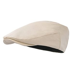 Starance Men's Cotton Ivy Gatsby Newsboy Hat Summer Driving Cool Breathable Wide Brim Hat Thin