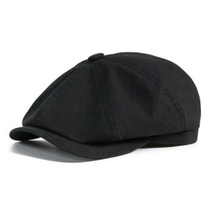 Botvela Men's Vintage Newsboy Gatsby Hat for Casual Summer Wear | Botvela Men's Flat Ivy Cabbie Cap with Cotton Fabric