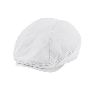 POUDAY Men's Breathable Soft Cotton Newsboy Cap for Summer Driving Golf Hunting
