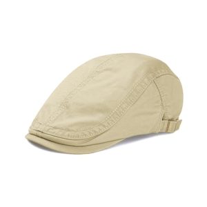 Men's KUJUHA Flat Cap - Cotton Irish Cabbie Hat for Driving and Casual Wear - Stylish and Comfortable Ivy Gatsby News
