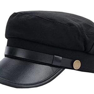 Brcus Mens Newsboy Cap - Yacht Captain Style Sailor Hat