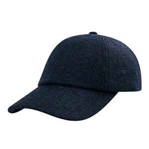 BotVELA Men's Wool Baseball Adjustable Unstructured Tweed Hat for Outdoor Activities | BotVELA Men's Wool Baseball C