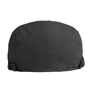Qianuer 2 Pack Men's Adjustable Newsboy Flat Cap Beret