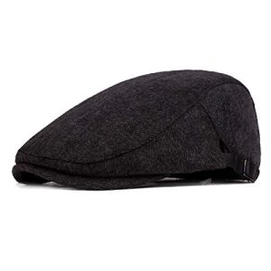 Fasbys Mens Classic Vintage Peak Hat Ivy Cabbie Hunting Caps Golf Flat Driving Cap Newsboy Hat