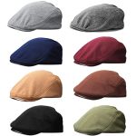 JaGely Breathable Soft 8 Pcs Newsboy Hats for Men Driving Hunting Outdoor Gifts