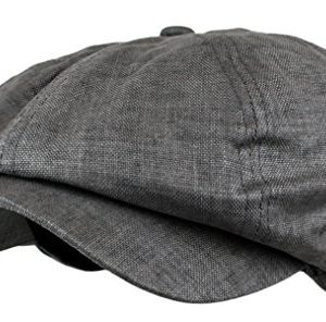Wonderful Fashion Men's Linen 8 Panel Hat for Summer Sun Protection Ivy Gatsby Hat