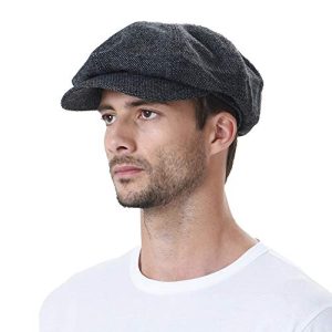 WITHMOONS Simple Wool Newsboy Hat SL3525