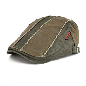 VOBOOM Genuine Cotton Distressed Ivy Newsboy Cap