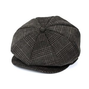 Jerague Classic Vintage Gatsby Wool Newsboy Cap for Men and Women - Adjustable Size Vintage Lvy Cabbie Hat
