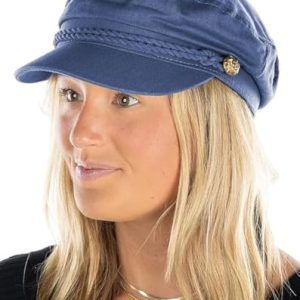 Stylish Greek Fisherman Flat Cap - Funky Junque Newsboy Hat