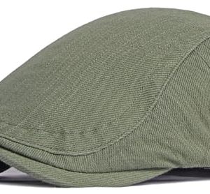 Xinveen Breathable Adjustable Newsboy Hats for Men Driving Hat | Xinveen Cotton Irish Cabbie Hat for Men Hunting Hat |