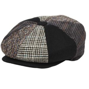 EPOCH Men's Classic 8 Panel Wool Blend Newsboy Snap Brim Collection Hat - Warm Winter Hat with Adjustable Fit for Men in