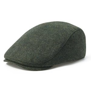 FEINION Men's Wool Blend Flat Cap Tweed Newsboy Hat for Warm Weather Travel | FEINION Men's Wool Blend Tweed Newsboy Iv