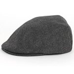 Mega Cap MG Men's Grey Wool Ivy Newsboy Hat