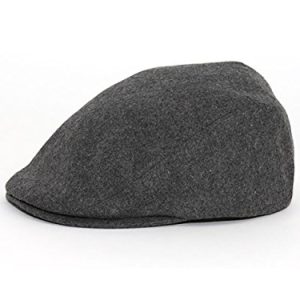 Mega Cap MG Men's Grey Wool Ivy Newsboy Hat