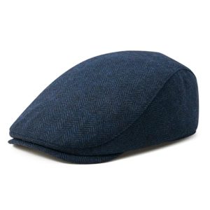 Men's FEINION Wool Blend Flat Cap Tweed Newsboy Hat for Stylish Summer Days | FEINION Men Wool Blend Flat Cap Tweed