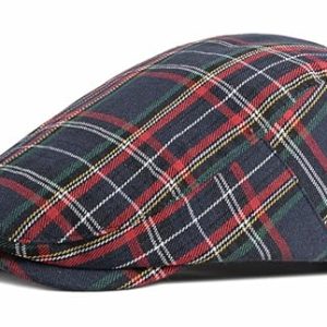 DIYDECAL Retro Plaid Newsboy Hats for Mens & Womens: Classic Style & Comfort | DIYDECAL Plaid Newsboy Hats Gatsby Ca
