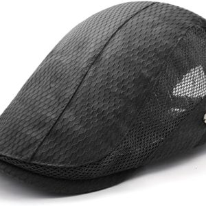 Taidor Breathable Summer Newsboy Hat for Driving and Fishing Adjustable Beret Ivy Cap | Taidor Mesh Cap Breathable S