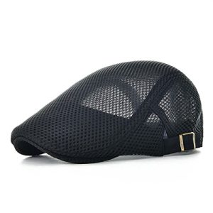 VOBOOM Men Breathable Mesh Summer Hat: Comfortable and Stylish for Outdoor Activities | VOBOOM Adjustable Newsboy Be
