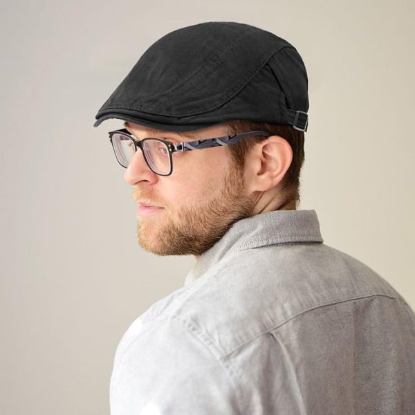 Taidor Men's Breathable Flat Cap Hat Adjustable Ivy Hunting