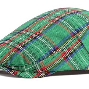 DIYDECAL Retro Plaid Newsboy Hats for Mens and Womens Driving Hat | DIYDECAL Plaid Newsboy Hats Flat Cap Gatsby Cabb