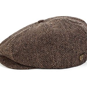 Brixton Fenway Newsboy Driver Cap Cool Casual Men Fashion Hat Größe L Black Red