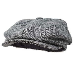 Borges Harris Tweed Lomond Newsboy Cap - 100% Wool
