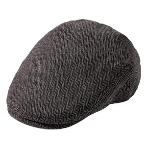 TOP-EX XL/XXL Wool Tweed Newsboy Flat Cap for Men Winter Fashion