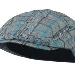 Mega Cap INC Ivy Flat Scally Driving Caps - Blue Plaid, Size Medium