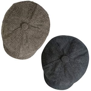 Senker Fashion Newsboy Cap for Men | Irish Newsies Hat Classic 8 Panel Wool Blend for Men | Senker Fashion Newsboy Cap