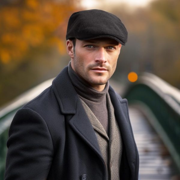 Classic Solid Flat Cap Newsboy Hats for Men Cabbie Driving Fashionable Adjustable | LadyBro Classic Solid Flat Cap N